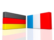 ドイツ国旗とフランス国旗