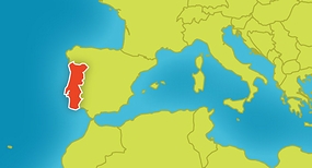 地図：ポルトガル