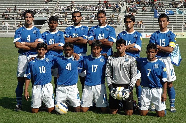 サッカーインド代表チーム(2007年・AFCアジアカップ予選)の画像