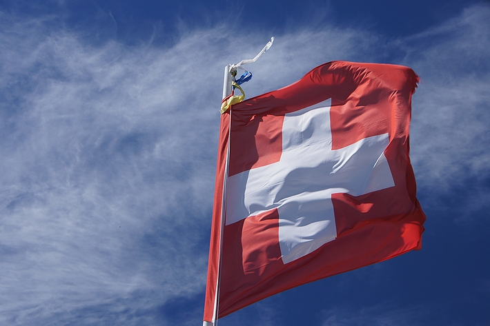 スイスの国旗(2010年)の画像