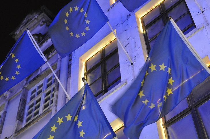 欧州連合旗(2009年・ベルギー)の画像