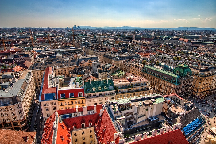 「オーストリアの代表的な事物」の一例として挙がったオーストリアの首都ウィーン(2010年)の画像