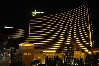 米国ラスベガスのホテル「アンコール」と「ウィン」の夜(2009年)の画像