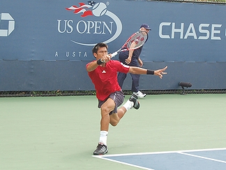「タイの有名人」の一例として挙がったタイ出身のテニス選手パラドーン・スリチャパン(2006年・全米オープン)の画像