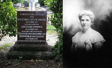 「有名なニュージーランド人」の一例として挙がったニュージーランドのケイト・シェパードの墓標(2005年)の画像とケイト・シェパード(1905年)の画像