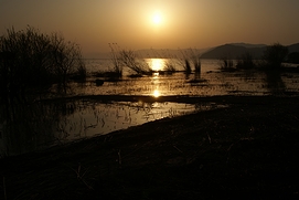 琵琶湖の夕暮れ(2008年)の画像