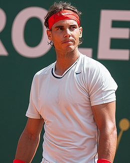 「スペインの有名人」の一例として挙がったテニス選手のラファエル・ナダル(2013年・「モンテカルロ・マスターズ」)の画像