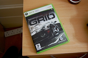 「Xbox360で一番のレースゲーム」として名が挙がったXbox360版「グリッド」のパッケージ(2008年)の画像