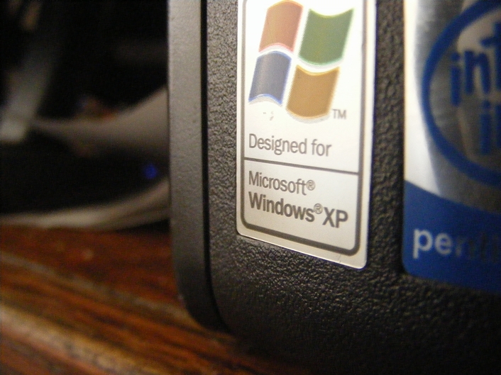 マイクロソフトのOS「ウィンドウズXP」のロゴ(2008年)の画像