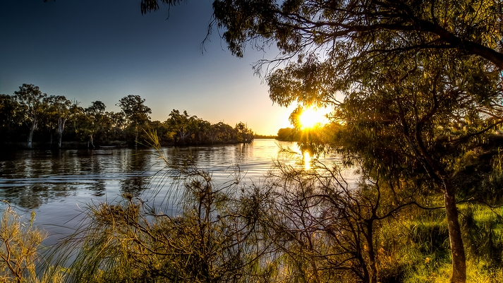 「オーストラリア最長の河川」として名が挙がったオーストラリアの河川「マレー川」(2013年)の画像