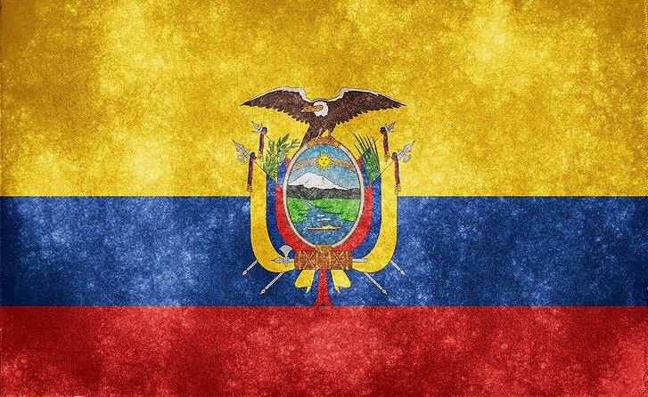 エクアドルの国旗(2012年)の画像
