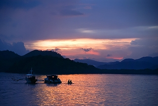 フィリピン・コロン島の夕景(2012年)の画像