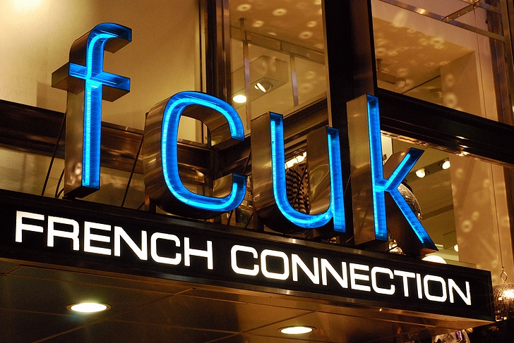 ファッションブランド「FCUK」の店舗(2007年・日本・東京)の画像