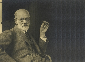 「オーストリア出身の有名人」の一例として挙がったジークムント・フロイト(1921年前後)の画像