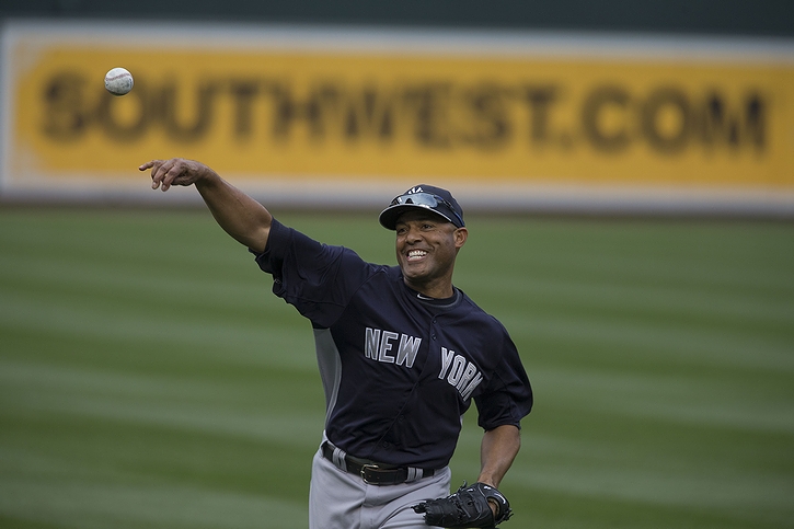 野球選手のマリアノ・リベラ(2013年・米国ボルチモア・「ニューヨーク・ヤンキース」)の画像