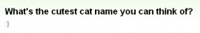 翻訳『最高に可愛らしい猫の名前といったらどんなの思いつきます？』