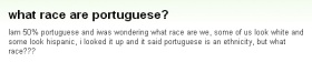 『ポルトガル人の人種とは？』