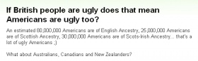 『イギリス人が醜いってそれつまりアメリカ人も同じく醜いってことだよね？』