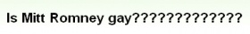 翻訳『ミット・ロムニーさんってゲイ？？？？？？』